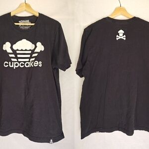 Johnny Cupcakes‎ Tee Graphic Black White 2XL Cotton